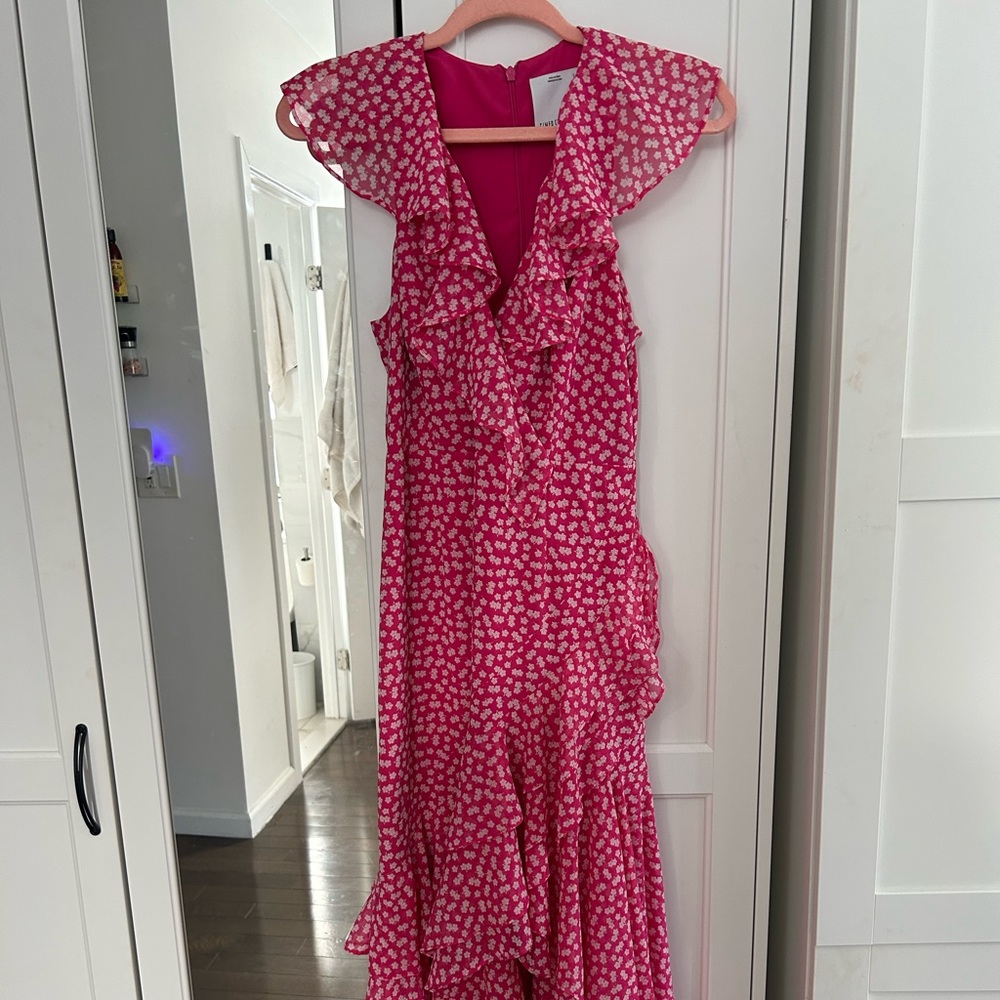 C/Mel collective ruffle maxi gown